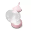 Sacaleches eléctrico neno Bella Twin – electrónico, biberones de 150 ml, 6 niveles de estimulación / 9 de succión, batería de Li-Ion USB, rosa/transparente