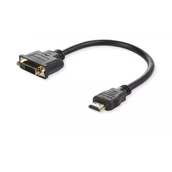 Microconnect HDMDVI15CM Cable adaptador de vídeo 0,15 m HDMI Type-A (estándar) DVI-D negro