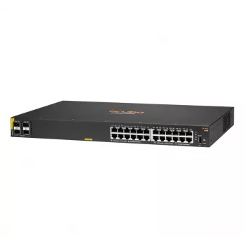 HPE Aruba Networking CX 6100 24G Class4 PoE 4SFP+ 370W Managed L3 Gigabit Ethernet (10/100/1000) Power over Ethernet (PoE) 1U Negro