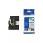 Cinta de etiquetar laminada brillante Brother - 24 mm, azul/blanco TZ