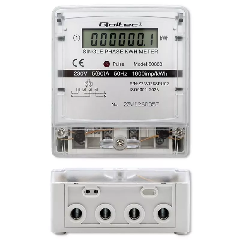 Contador electrónico monofásico de consumo eléctrico 230V LDC