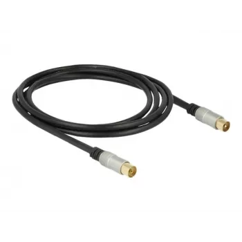 Cable coaxial RG-6/U DeLOCK 88946 2 m IEC Negro