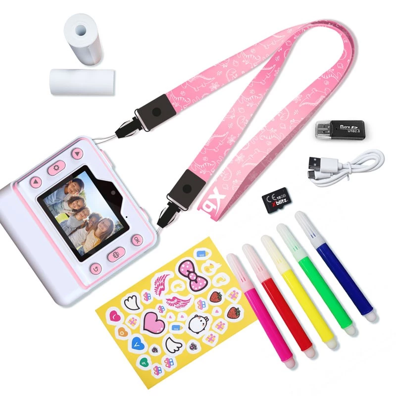 Xblitz FLASH PINK Cámara instantánea con impresora térmica para niños