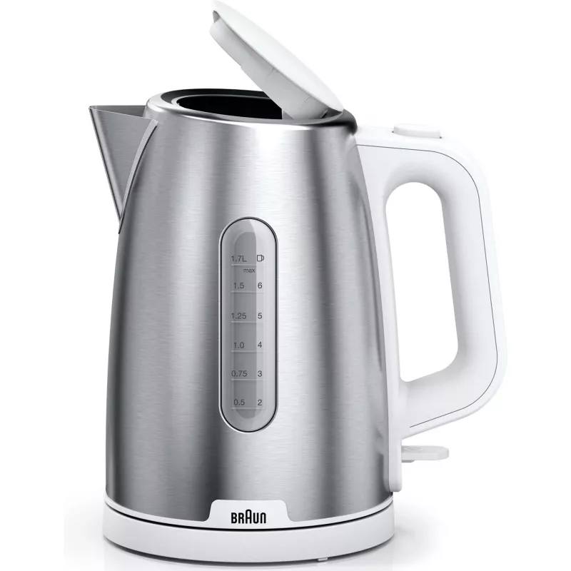 Braun WK 1500 hervidor eléctrico 1,7 L 2200 W acero inoxidable, blanco