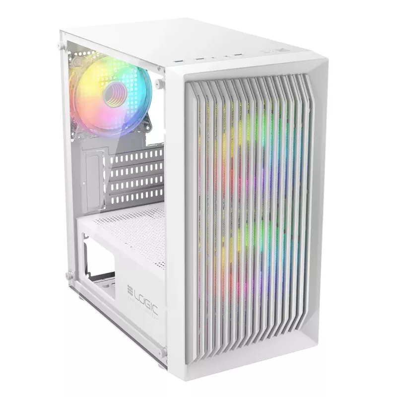 Carcasa LOGIC ATOS ARGB Mini USB 3.0 Blanca