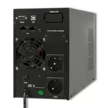 SAI (sistema de alimentación ininterrumpida) Qoltec 53042 de doble conversión (Online) 1 kVA 800 W 2 tomas de CA