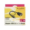 DeLOCK 62958 adaptador USB a RS-232, USB Tipo A, negro