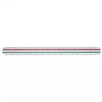 Regla de escala Staedtler Mars Plastic verde rojo blanco