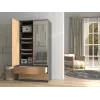 Topeshop SZAFA MALWA AN/AR L armario de dormitorio 5 baldas 2 puertas