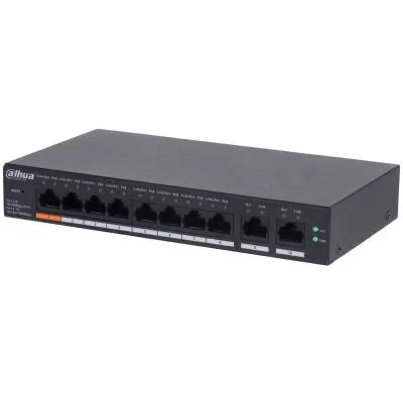 Dahua Technology DH-CS4010-8ET-60 Switch de red Gestionado L2 Fast Ethernet (10/100) Power over Ethernet (PoE) Negro