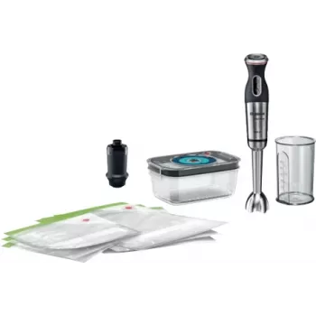 Bosch MS8CM61V1 Batidora de mano 1000 W Negro, Acero inoxidable, Transparente