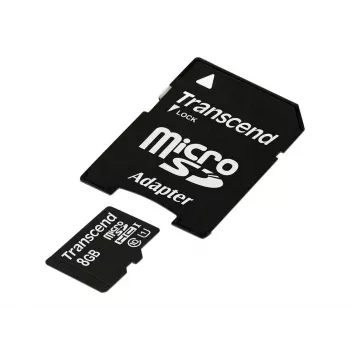Transcend Premium - Tarjeta de memoria flash (microSDHC/adaptador SD incluido)