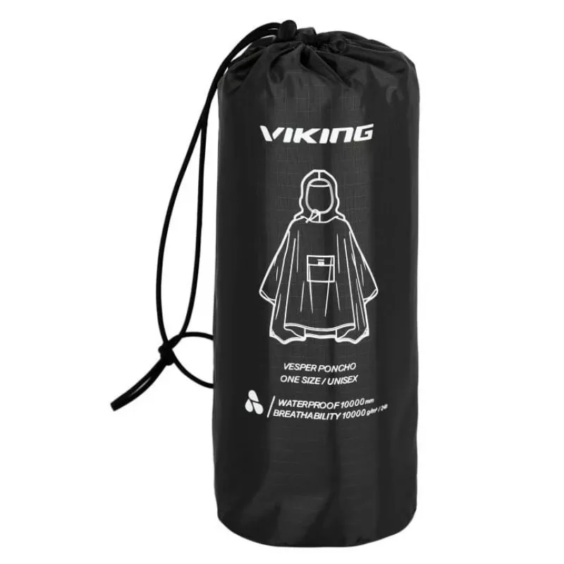 Poncho de lluvia para adultos VIKING Vesper verdePoncho de lluvia para adultos VIKING Vesper negro