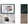 Carpeta de menú sigel SM207 A5 antracita — funda de plástico con textura de lino