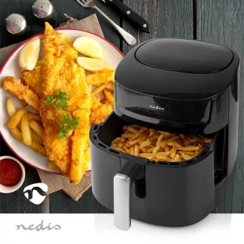 Freidora Nedis KAAF170BK Individual 7,2 l De pie 1800 W Freidora de aire Negro