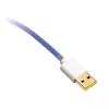 Cable en espiral Ducky Premicord Afterglow, USB Type-C a Type-A - 1,8 m