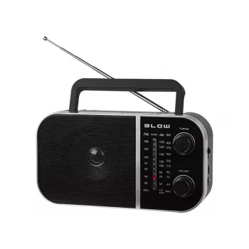 Radio analógica portátil BLOW RA6 AM/FM – recepción AM y FM a pilas, conexión para auriculares