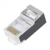 Conector RJ-45 LANBERG PLS-5000EZ, Cat5e, F/UTP (FTP), gris, 100 uds.