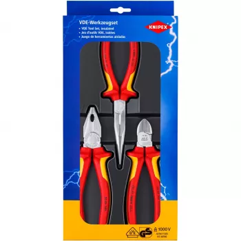 Juego de herramientas de mecánico Knipex 00 20 12 3 herramientas