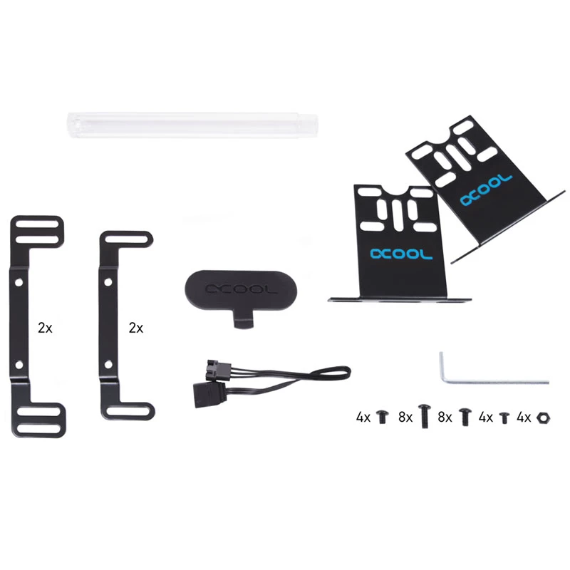 Bomba y depósito Alphacool 15381 acrílico aluminio plástico negro transparente