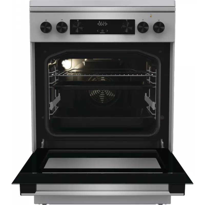 Gorenje GKS6C71XF Cocina independiente con horno Plata