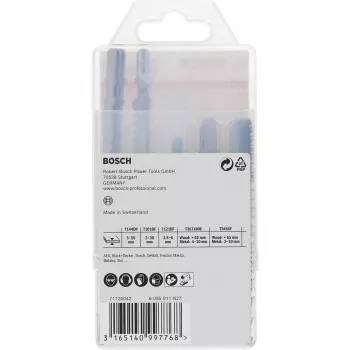 Bosch 2 607 011 438 hoja de sierra de calar/curvas/sable para calar Carbide 15 uds.