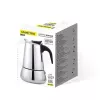 Cafetera moka Maestro MR-1660-9, cafetera de fogón para 6 tazas, negra