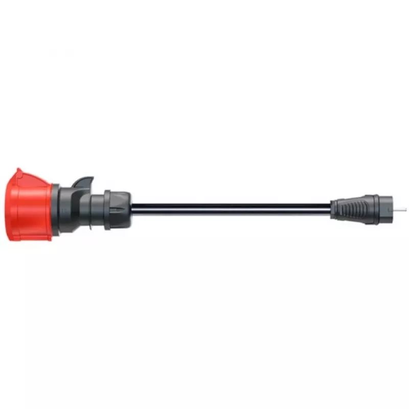 go-e adaptador para Gemini flex 22 kW, CEE rojo trifásico 32A > toma doméstica (negro, 30 cm)