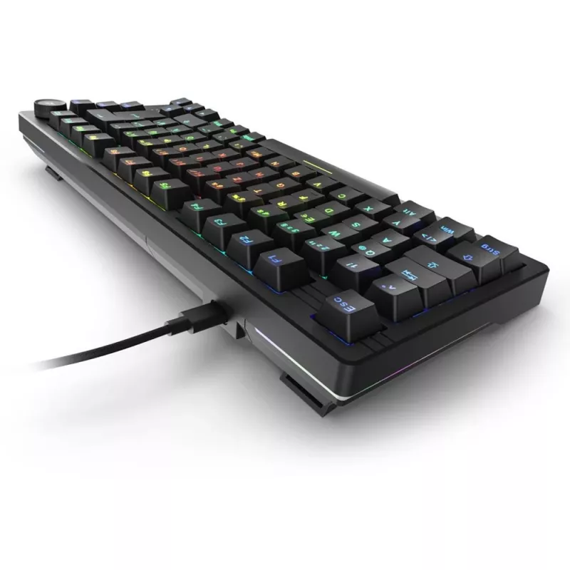 Teclado Sharkoon SGK25 Home USB QWERTZ alemán negro 75% RGB LED