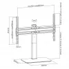 Soporte de pared para TV SBOX FS-305-2 para pantallas de 37–70