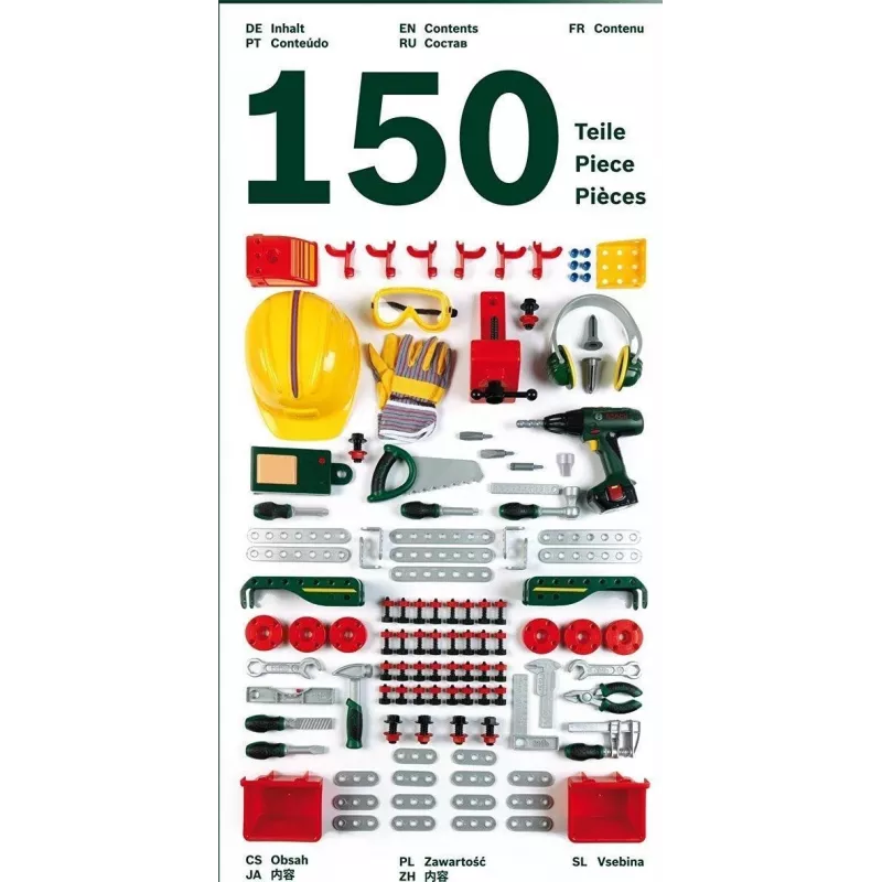 Banco de trabajo Bosch Workbench N.º 1 150 piezas