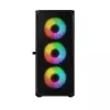 Carcasa LOGIC CONCEPT Portos ARGB ATX Mid-Tower, negra