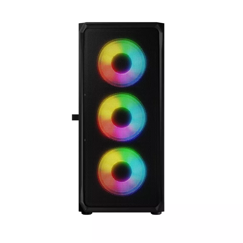 Carcasa LOGIC CONCEPT Portos ARGB ATX Mid-Tower, negra