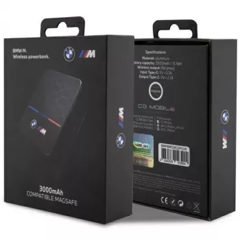 Batería portátil BMW inalámbrica BMPBMS3K22PGVK5W 3000mAh