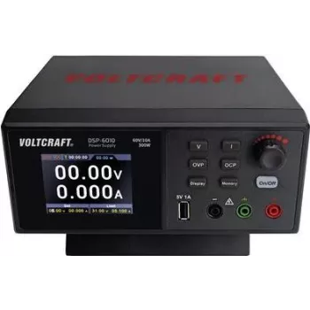 VOLTCRAFT DSP-6010 fuente de alimentación de laboratorio, ajustable 0 - 60 V 0 - 10 A 300 W USB función esclava número de salidas 1 x (VC-12230435)