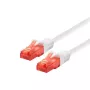 Cable de red LOGON Cat6 UTP, 7 m, RJ-45 a RJ-45, blanco