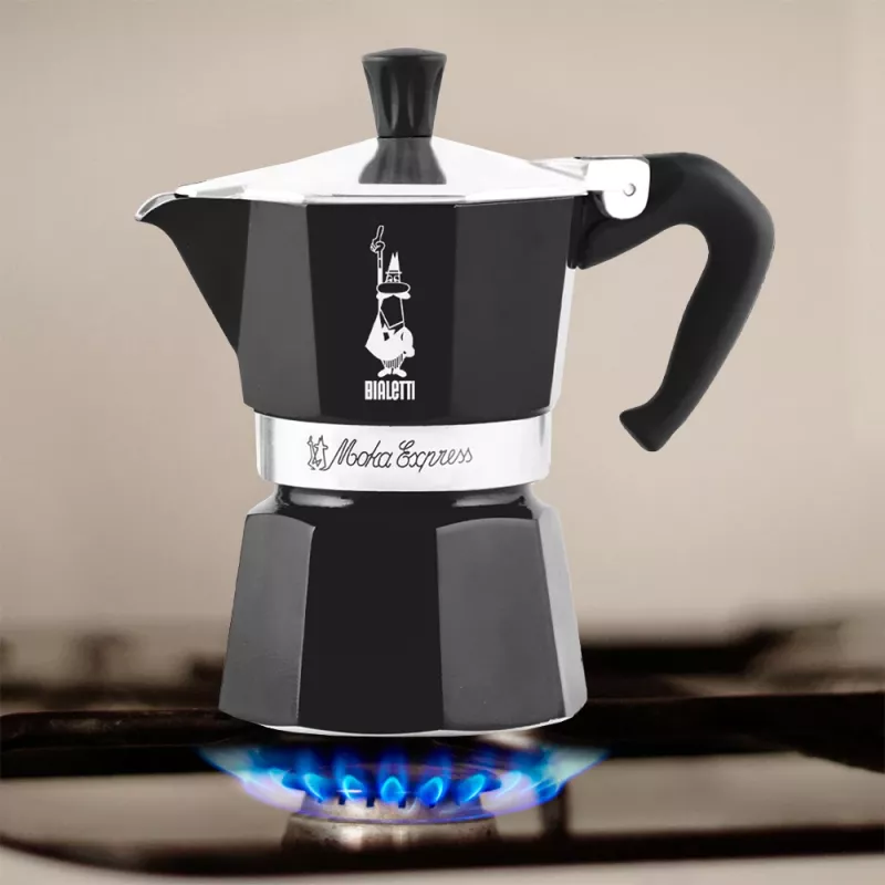 Bialetti Moka Express Cafetera moka Negro