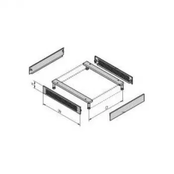 VARISTAR Socket ventilado, 600 mm de ancho, RAL7021 (26.10.0548)