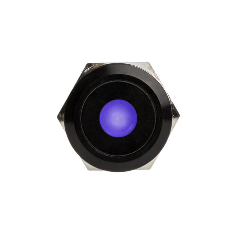 Interruptor/pulsador antivandálico DimasTech 19mm Blackline Dot RGB PD218