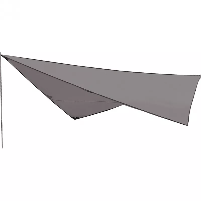 Toldo High Peak 10034, gris poliéster, cubierta exterior y base