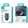 Cargador de Coche usams C38 30W — 1x USB-A + 1x USB-C Carga Rápida