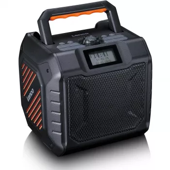 Radio digital portátil Lenco ODR-160GY gris FM/AM con sintonizador digital y diseño compacto