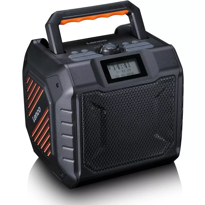 Radio digital portátil Lenco ODR-160GY gris FM/AM con sintonizador digital y diseño compacto