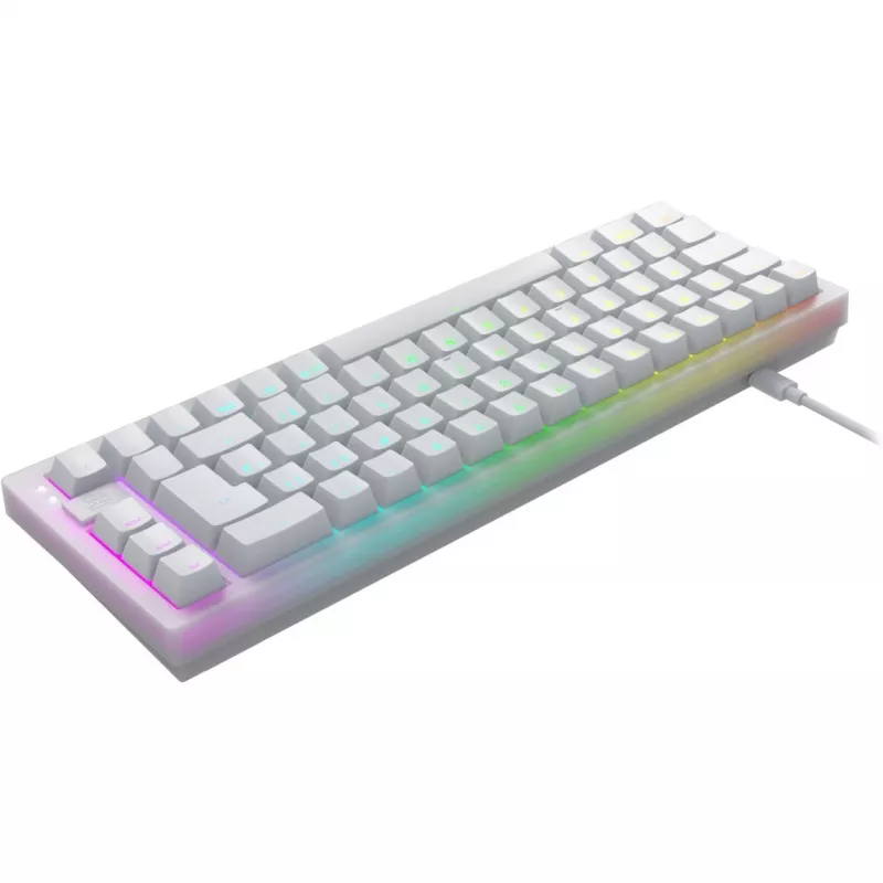 Teclado compacto CHERRY K5V2 gaming USB QWERTY inglés Blanco 67 teclas RGB LED