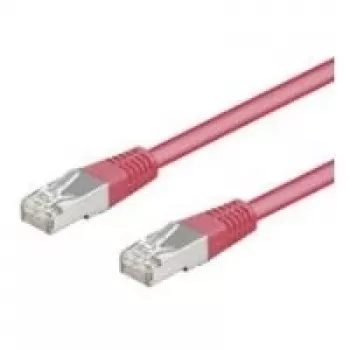 Wentronic Goobay cable de red CAT 5e, SF/UTP, magenta, 3 m - mezcla de cobre CCA (93416)