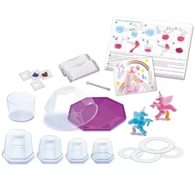Set de árbol de cristal 4M 4M-03928 — juguete científico geológico para niños, rosa, a partir de 8 años