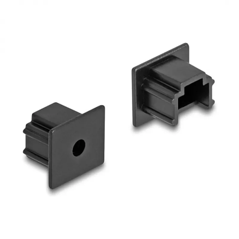 Tapa antipolvo DeLOCK para conector hembra RJ12 sin tirador 10 uds. negra