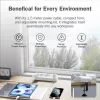 Regleta de enchufes DIGITUS 3 tomas con 2×USB-A y 1×USB-C, 3 tomas de CA tipo E/F, cable de 1,5 m, blanca