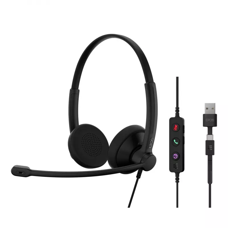 Auriculares EPOS IMPACT 100 UC Estéreo USB-C+A con cable Ligeros Cómodos