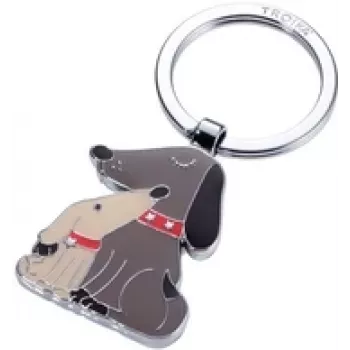 Llavero TROIKA diseño metálico DOG & DOGGY KR18-05/BR